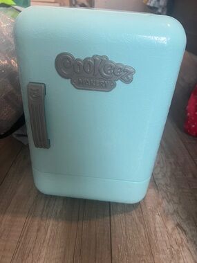 Cookeez Makery Kids Play Refrigerator - Light Aqua and Pink toaster